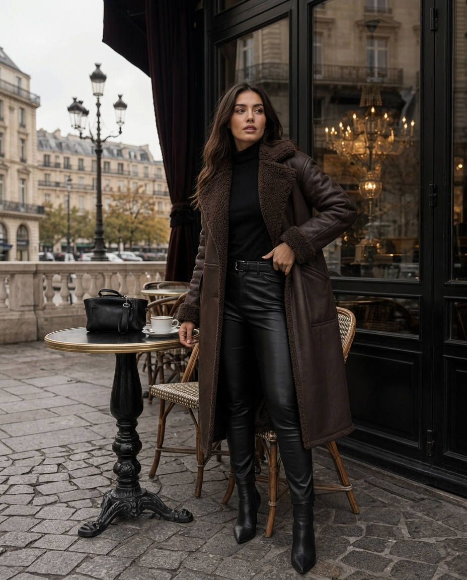 Noir Shearling